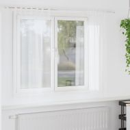 Перде от воал С завеси 2 pcs Бяло 175 x 140 см Полиестер