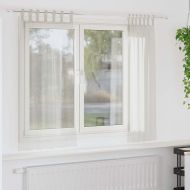 Перде от воал С завеси 2 pcs Крем 175 x 140 см Полиестер