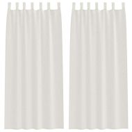 Перде от воал С завеси 2 pcs Крем 260 x 140 см Полиестер