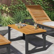 Топ за маса Кафяво 90 x 45 x 2 см Акациево дърво масив