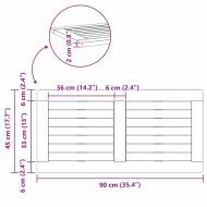 Топ за маса Кафяво 90 x 45 x 2 см Акациево дърво масив