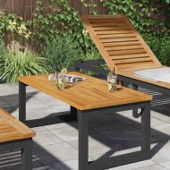 Топ за маса Кафяво 100 x 50 x 2 cm Акациево дърво масив