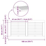Топ за маса Кафяво 100 x 50 x 2 cm Акациево дърво масив