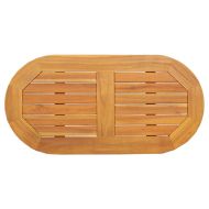 Топ за маса Кафяво 80 x 40 x 2 cm Акациево дърво масив