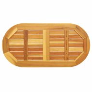 Топ за маса Кафяво 90 x 45 x 2 см Акациево дърво масив