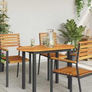 Топ за маса Кафяво 100 x 50 x 2 cm Акациево дърво масив