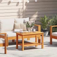 Масичка за кафе Кафяво 70 x 40 x 45 см Акациево дърво масив