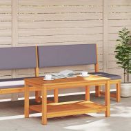 Масичка за кафе Кафяво 110 x 55 x 45 cm Акациево дърво масив