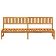 Шезлонг Кафяво 200 x 57 x 75 см Масивна акациева дървесина