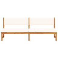 Шезлонг Кафяво 200 x 57 x 75 см Масивна акациева дървесина