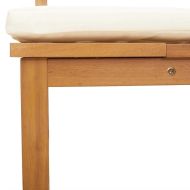 Шезлонг Кафяво 200 x 57 x 75 см Масивна акациева дървесина