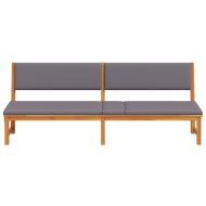 Шезлонг Кафяво 200 x 57 x 75 см Масивна акациева дървесина