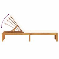 Шезлонг Кафяво 200 x 55 x 94см Масивна акациева дървесина