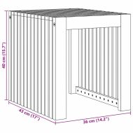 Странична маса Кафяво 43 x 36 x 40 см Масивна тикова дървесина