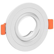 Спотлайтове с прожектори 24 pcs Бяло 9 x 9 x см Алуминий