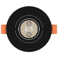 Спотлайтове с прожектори 6 pcs Черно 9 x 9 x см Алуминий