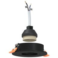 Спотлайтове с прожектори 24 pcs Черно 9 x 9 x см Алуминий