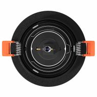 Спотлайтове с прожектори 24 pcs Черно 9 x 9 x см Алуминий