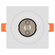 Спотлайтове с прожектори 12 pcs Бяло 9 x 9 x см Алуминий