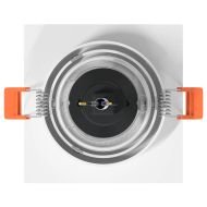 Спотлайтове с прожектори 24 pcs Бяло 9 x 9 x см Алуминий