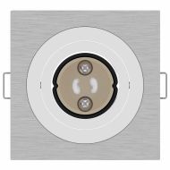 Спотлайтове с прожектори 6 pcs Сребрист 9 x 9 x см Алуминий