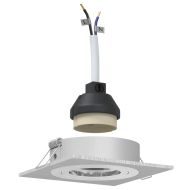 Спотлайтове с прожектори 24 pcs Сребрист 9 x 9 x см Алуминий