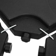 Преносима стойка за чадър, за пълнене с вода или пясък, 60 л