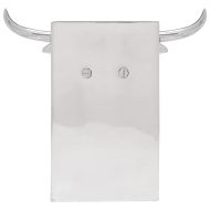 Подпори за книги 2 pcs Сребрист 21.5 x 15.5 x 20 см Алуминий