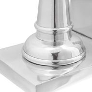 Подпори за книги 2 pcs Сребрист 11 x 12 x 19.5 см Алуминий