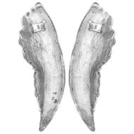 Скулптура с криле Сребрист 31 x 5 x 91 см Алуминий