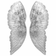 Скулптура с криле Сребрист 17 x 5 x 59 см Алуминий