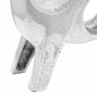 Скулптура на бик Сребрист 22 x 9.5 x 34 см Алуминий