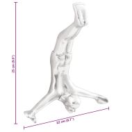 Скулптура Сребрист 22 x 8 x 25 см Алуминий