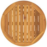 Градински бистро комплект 3 pcs Кафяво Солидно акациево дърво