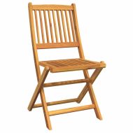 Градински бистро комплект 3 pcs Кафяво Акациево дърво масив