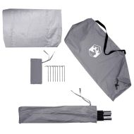 Палатка за съхранение на велосипеди с покрив Сив и оранжев