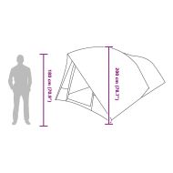 тунелна палатка с покрив Синьо 500 x 348 x 200 см тафта