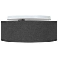 Таванна лампа Черно 30 x 13.5 см текстил