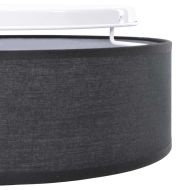 Таванна лампа Черно 30 x 13.5 см текстил