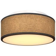 Таванна лампа Черно 30 x 13.5 см текстил