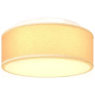 Таванна лампа Бяло 30 x 13.5 см текстил