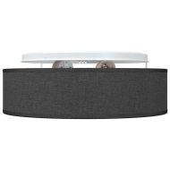 Таванна лампа Черно 38 x 13.5 см текстил