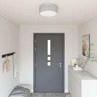 Таванна лампа Сив 38 x 13.5 см текстил