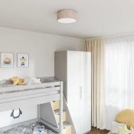 Таванна лампа Таупе 30 x 13.5 см текстил