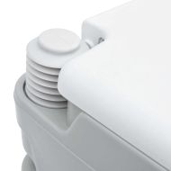 Къмпинг тоалетна Сив и бял 41,5 x 36,5 x 30 cm Полиетилен