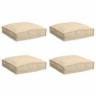 Възглавница за палетна седалка 4 pcs Бежово 40 x 40 x 8 см