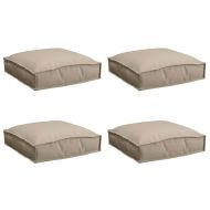Възглавница за палетна седалка 4 pcs Таупе 40 x 40 x 8 см
