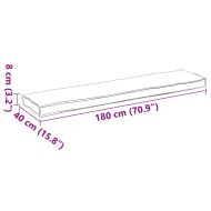 Комплект възглавници за палет 2 pcs Турско син 180 x 40 x 8 см