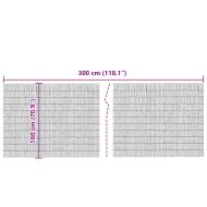 Ограда от тръстика Кафяво 300 x 180 cm Ръст