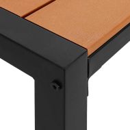 Комплект за хранене в градината 3 pcs Кафяво Стомана